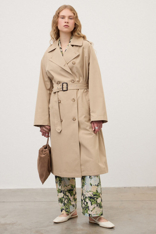 OTTOD'AME - Trench doppiopetto con cintura