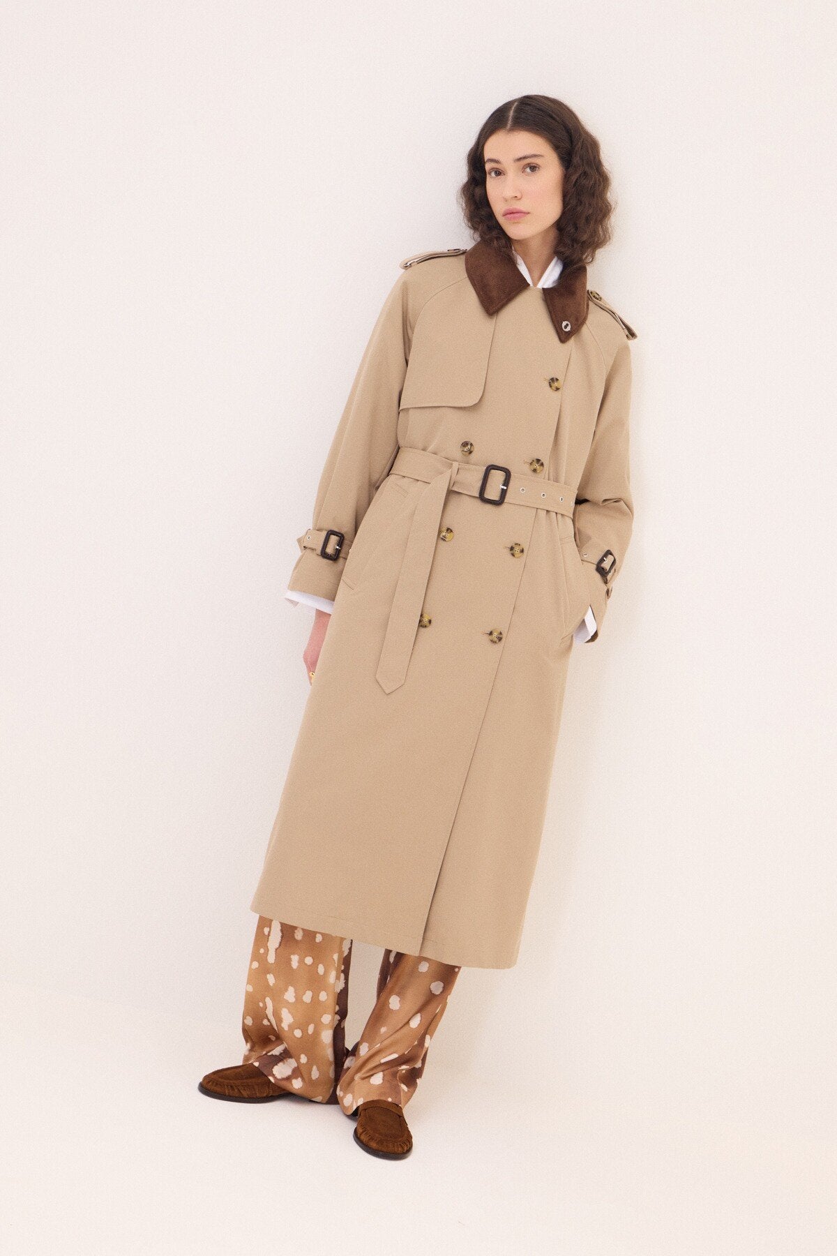 OTTOD'AME Trench con imbottitura removibile