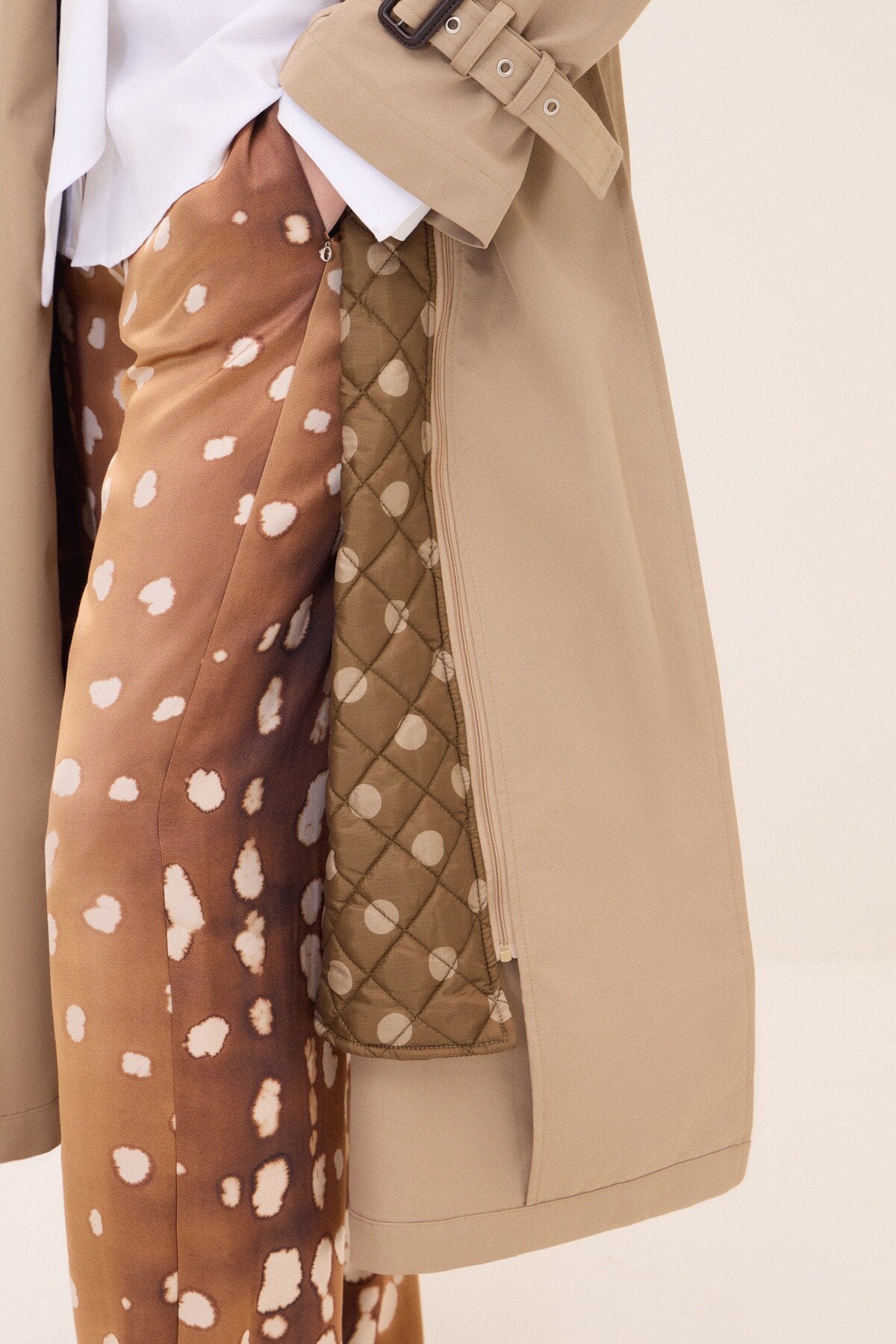 OTTOD'AME Trench con imbottitura removibile
