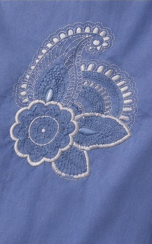 ZEN ETIC-Caftano Maxi Ricamo Paisley