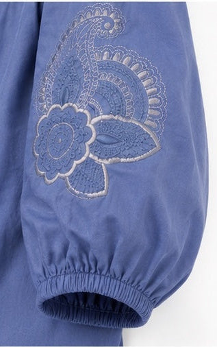 ZEN ETIC-Caftano Maxi Ricamo Paisley