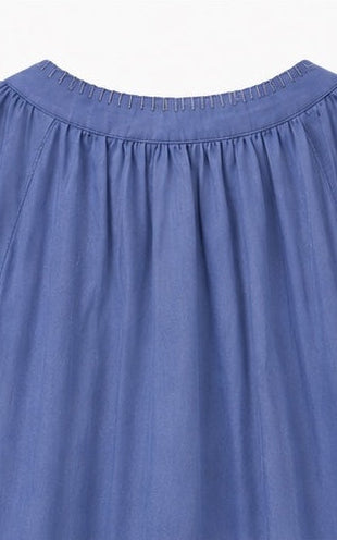 ZEN ETIC-Caftano Maxi Ricamo Paisley